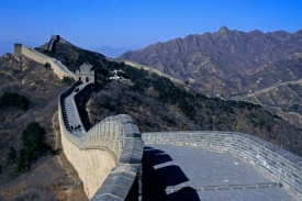 Velká čínská zeď, součást světového dědictví UNESCO.
